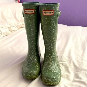 Hunter kids giant glitter boots